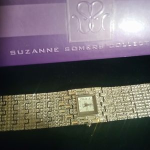"Susanne Somer"Silver Tone & Crystal Watch